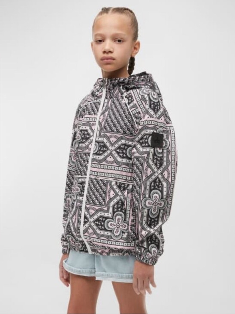 MOOSE KNUCKLES Highfield Printed Jacket W/ Hood Mediterranean Performance Small